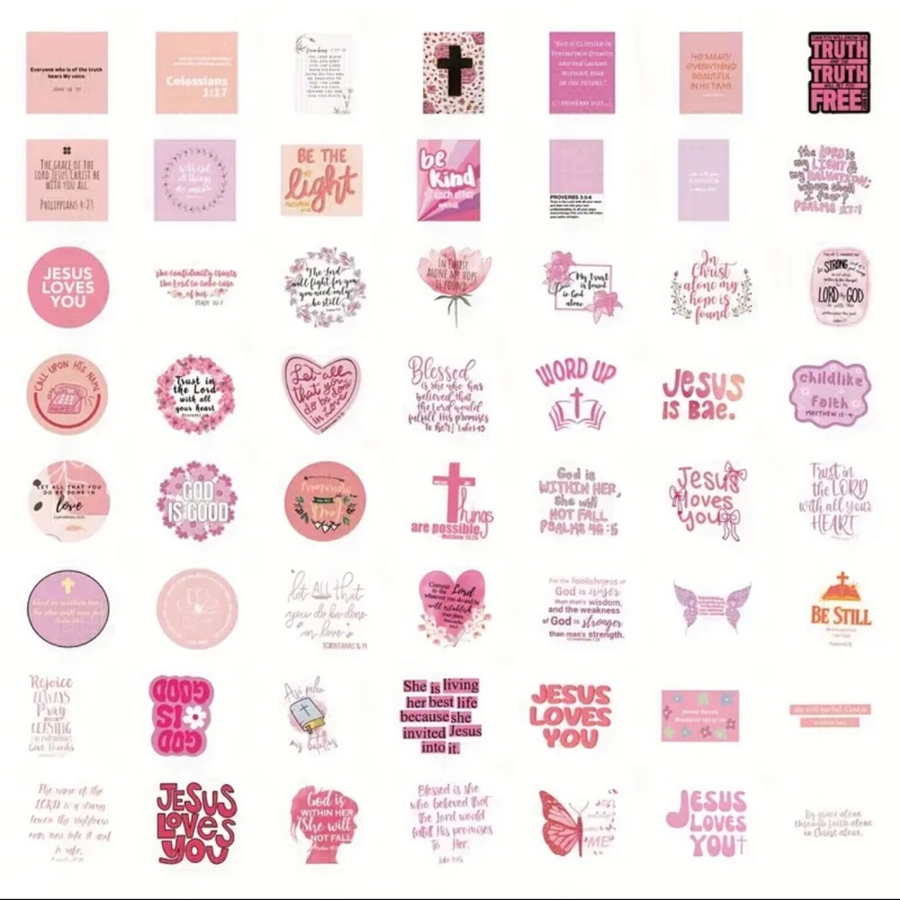 110 Inspirational Faith Stickers - Picture 2 of 3